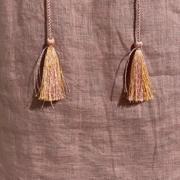 Harvé Benard Pink Sleeveless Linen Blouse Sz S - Picture 4 of 9